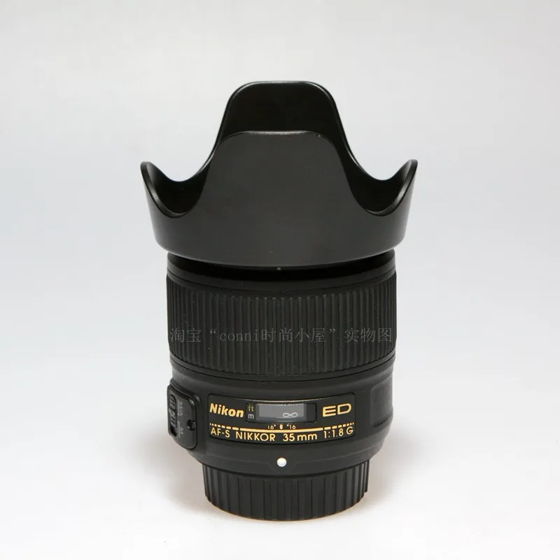 HB70 HB-70 58mm Bayonet reverse Flower Lens Hood cover for NIKON AF-S nikkor 35mm f/1.8G ED full frame camera lens 35 1.8 ED