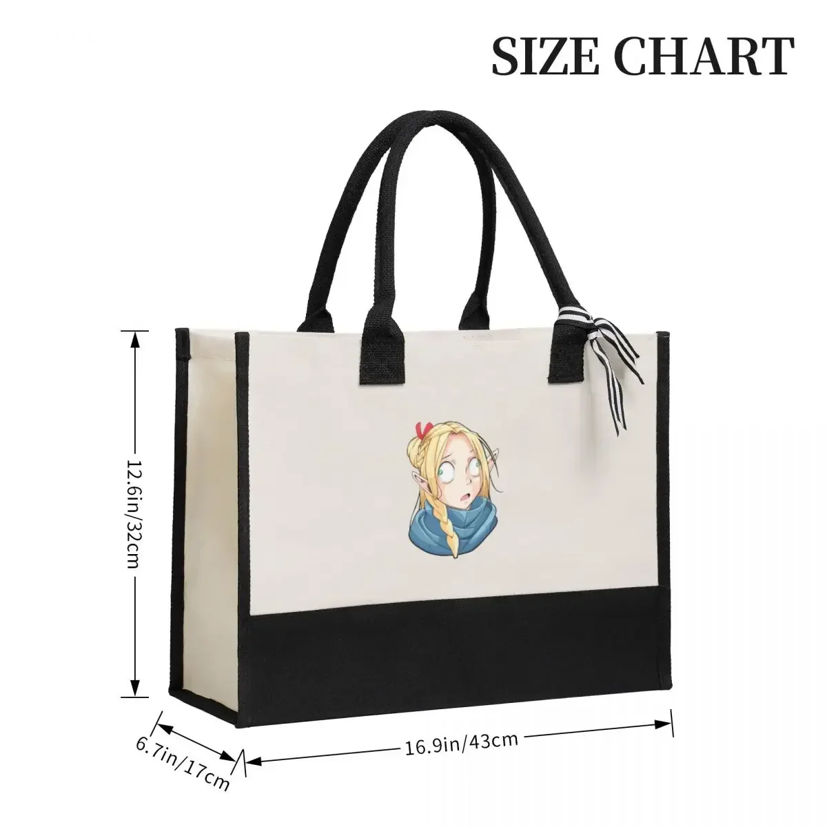 Canvas Gift Shopping Bag Marcille DERP FACE Canvas Large Capacity Bag Customizable Quality Gifts