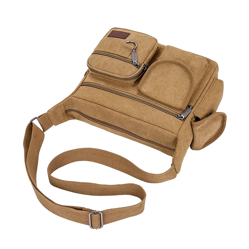 

Large Capaci Canvas Travel Bapa Men's Crossbody oulder Bag Casual Trendy Single Strap Sling Bag for Men
