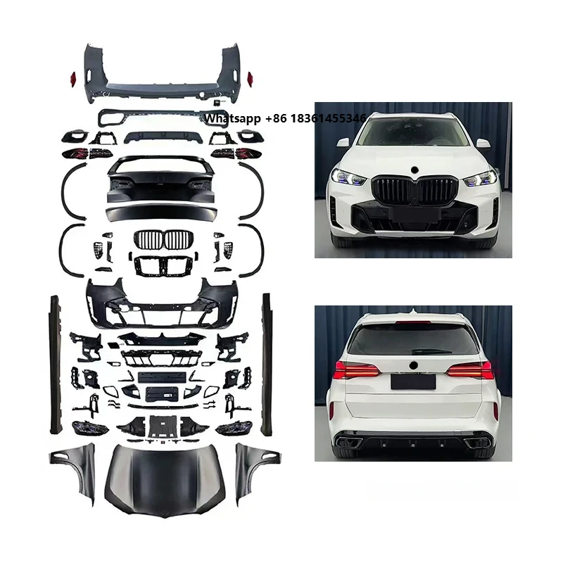 

for 2023 Later Models 2014-2018 for X5 F15 Body Kit with G05 Non-Destructive Front Rear Bumper Cut-Outs MT