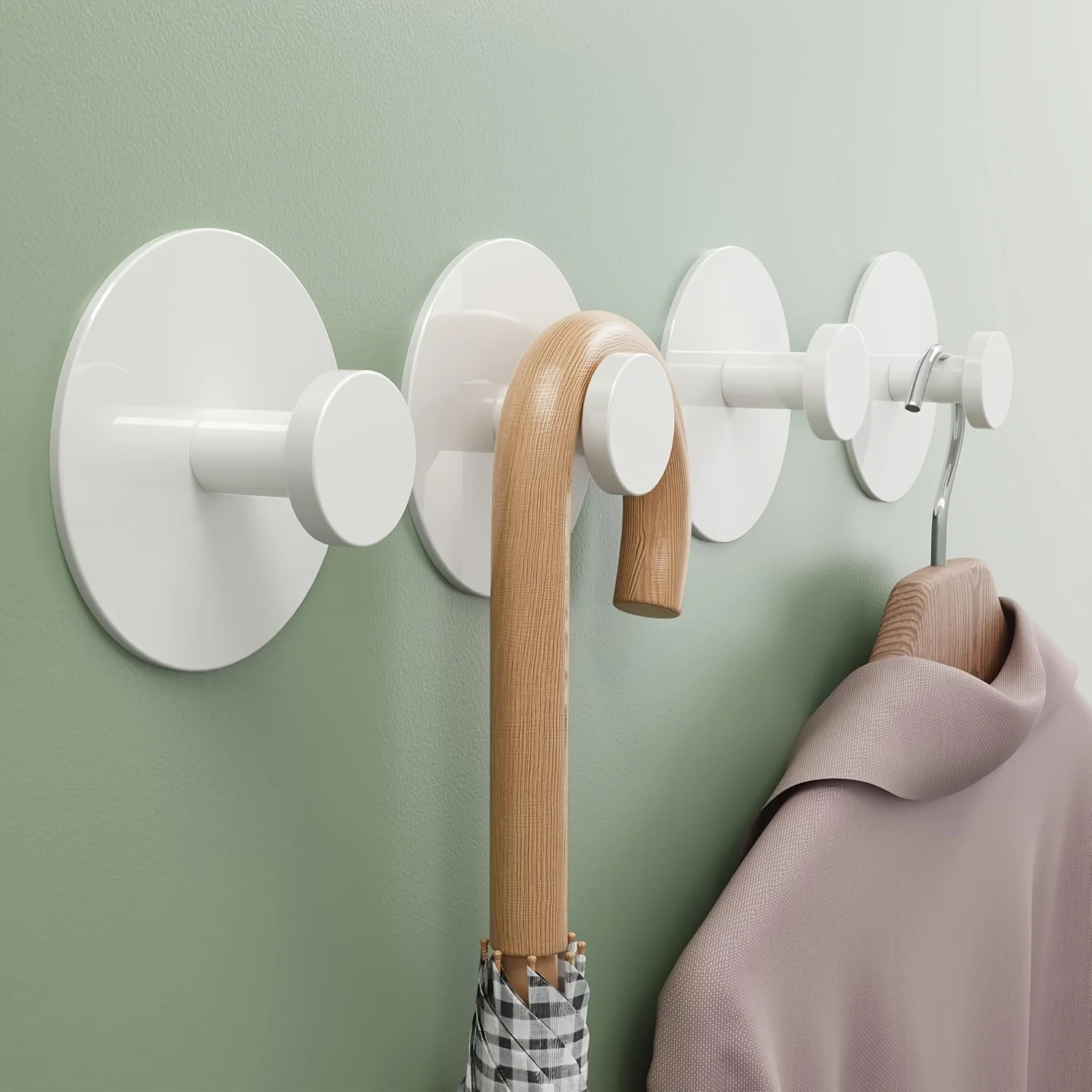 2 Stück Handtuchhaken, extra klebrige Wandgarderobenhaken, rostfreier Hakenhalter, Wandmontage, bohrfreier Aufhänger für Küche, Badezimmer, Zuhause