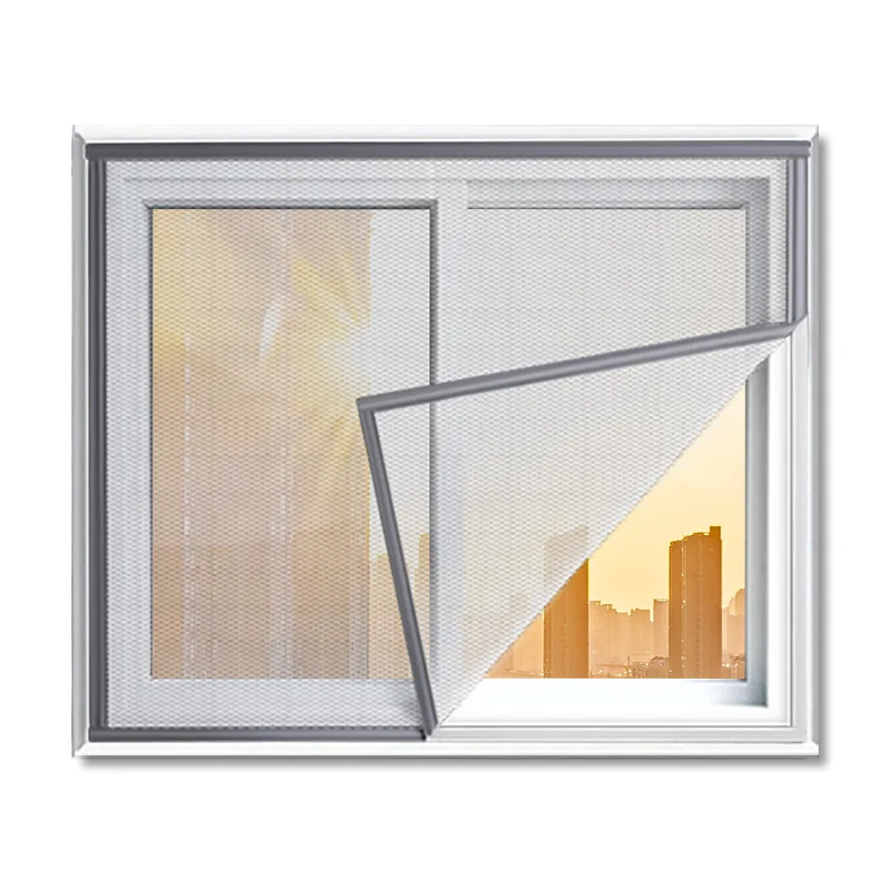 Regular-Sized Mosquito Net Window Screen, Thin and Invisible, Grey Polyester Fiber, Anti-Mosquito and Anti-Insect Mesh Fabric