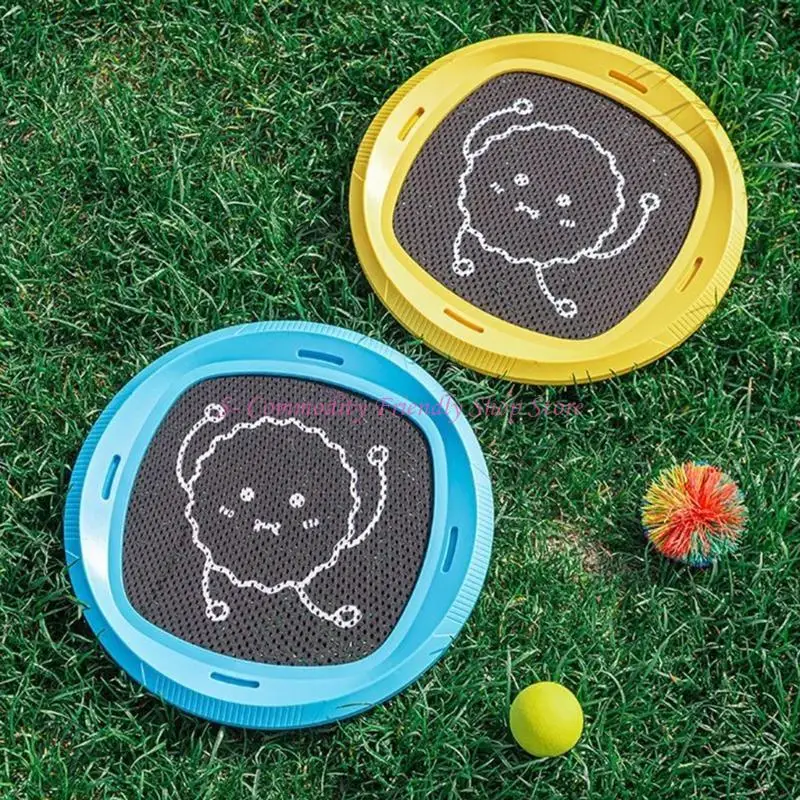 Elastic Rebounding Paddle Set With Carbon Frame And Portable Bag For Kids Sports And Family Play
