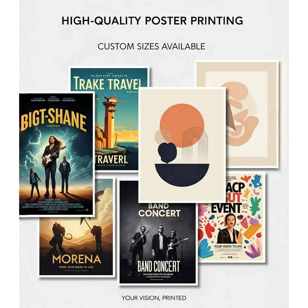 Custom Photo Poster Print Personalized Picture Wall Art Upload Your Image Custom Home Decor Gift No Frame