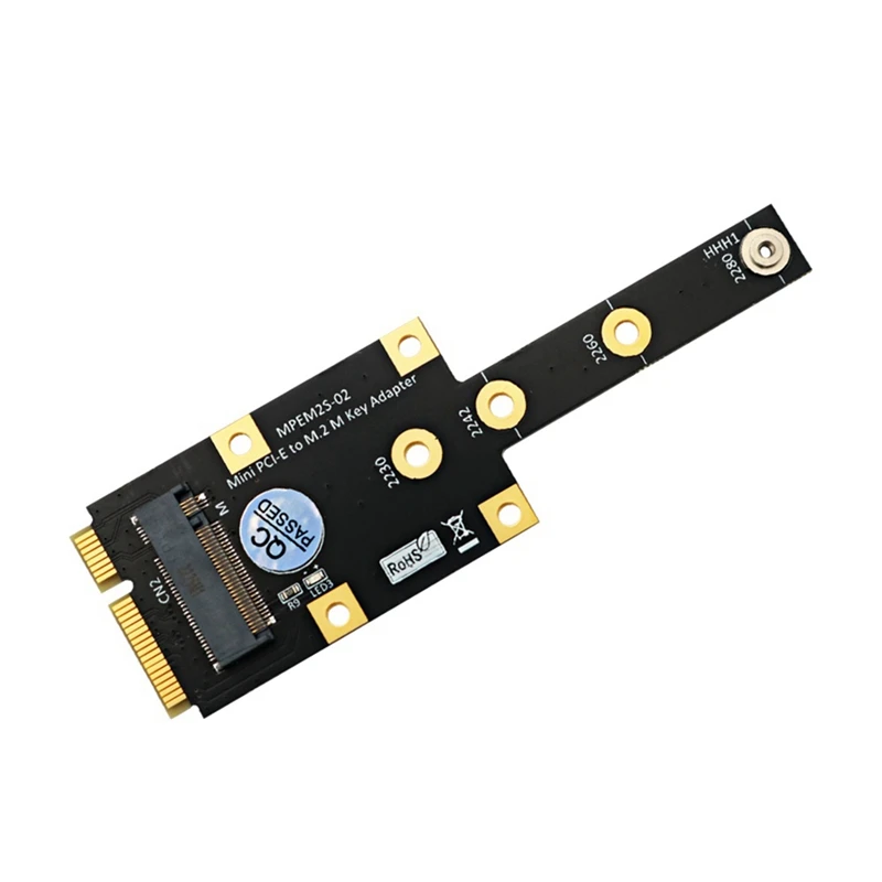 Mini pci-e a M.2 M adattatore per chiave Mini Pciexpress a NVME SSD Converter Riser Board scheda di espansione per 2242 2280