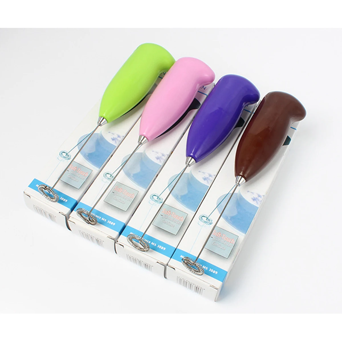 

Electric H held Milk Frother Egg Beater Coffee Stirrer Stainless Steel Portable Operated Creamy Texture Froth Maker