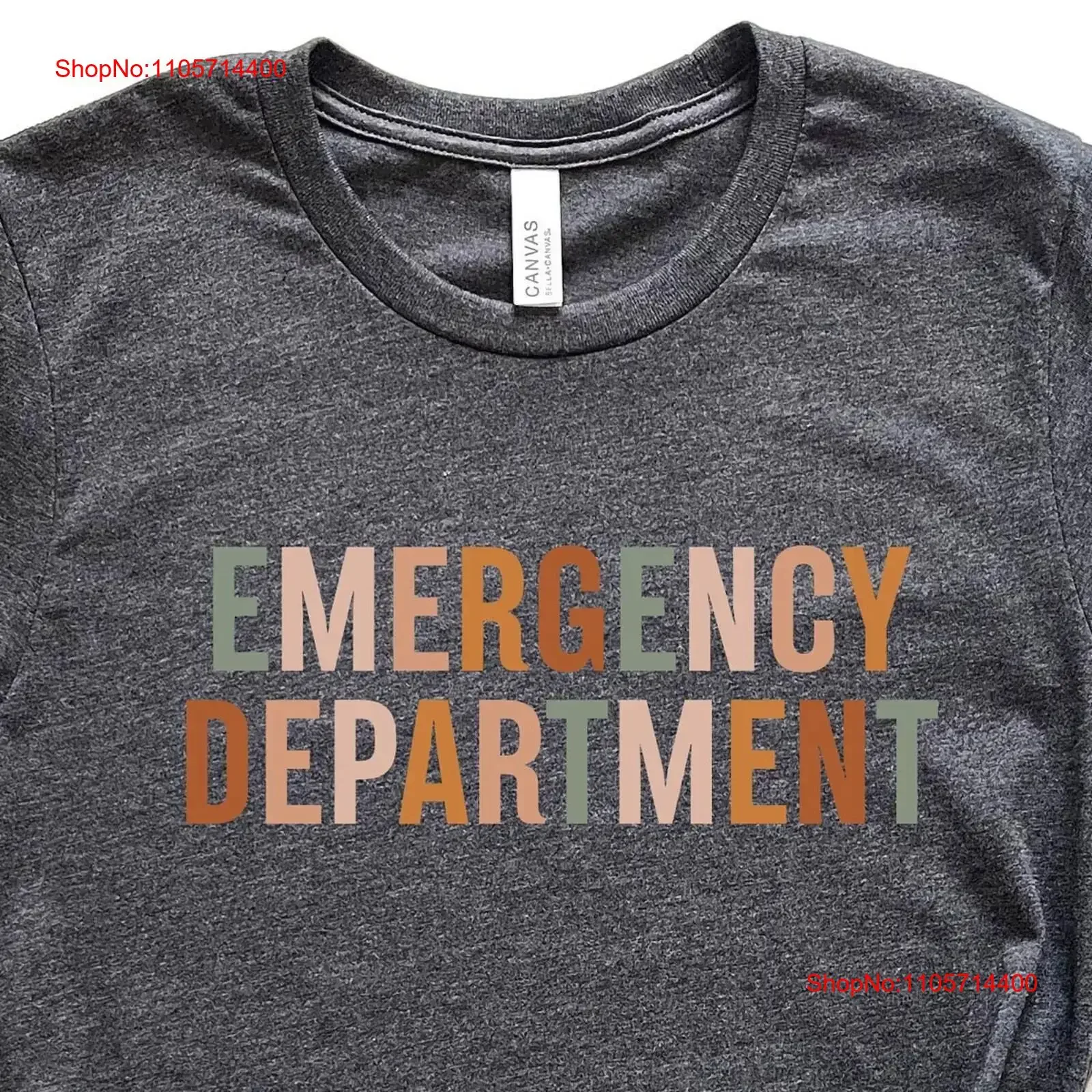 Emergency DepartmenT T Shirt Nurse Room Tech ER vintage Washed graphic Versatile Unisex Soft Breathable Stylish Stretched