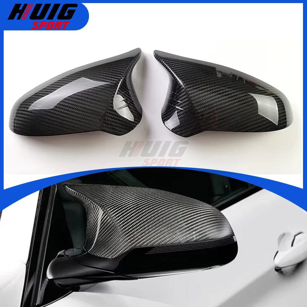 

2 шт. 3K Накладка на внешнее зеркало заднего вида из настоящего углеродного волокна для BMW M3 F80 M4 F82 F83 M2 F87 2012 ~ 2018 LHD