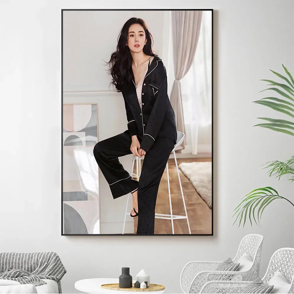 Silk Cloth Wall Poster Mi Yang Sexy Model Star Art Home Decoration Gift
