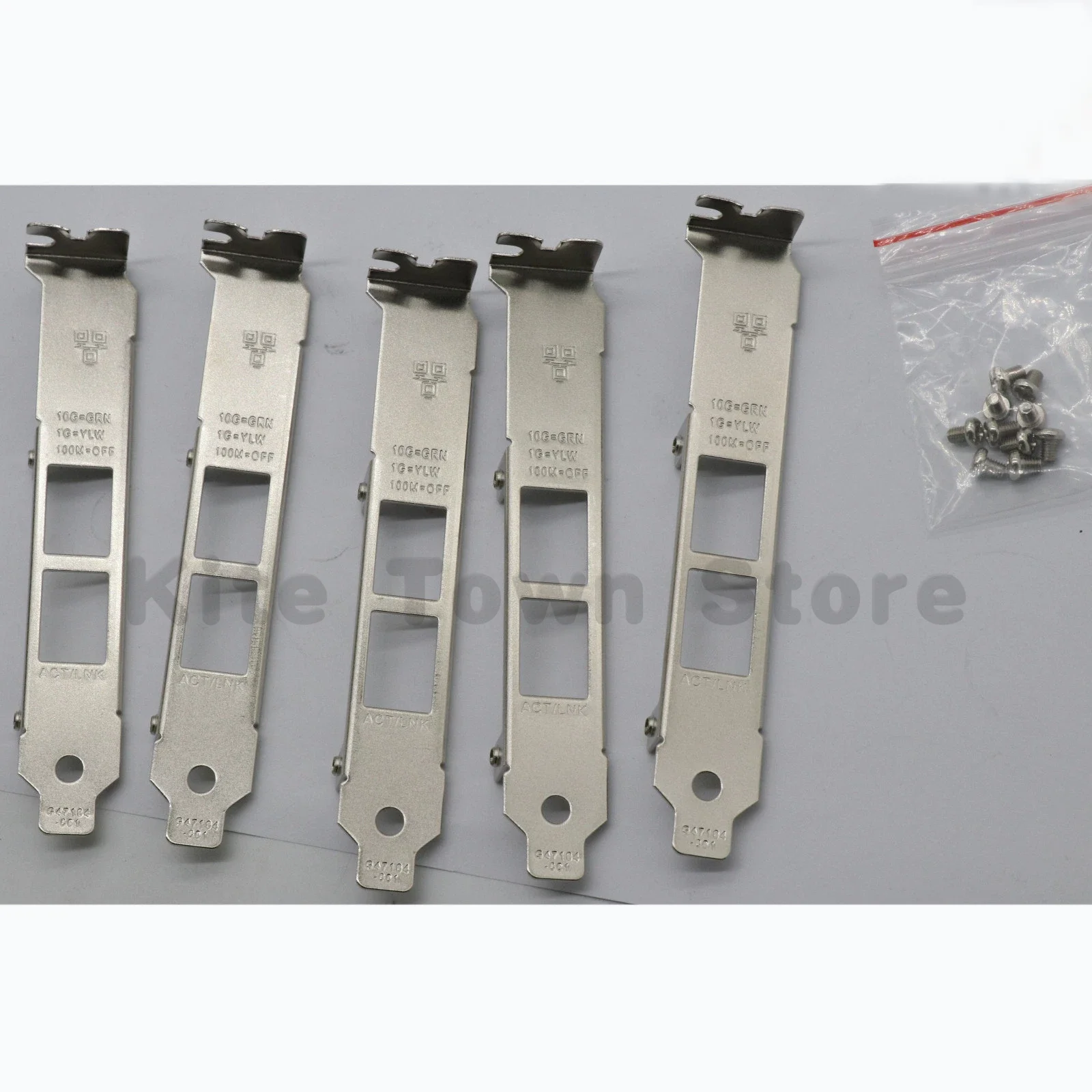 5 peças de suporte genérico de altura total para substituição da placa de rede Intel X540-T2 com parafusos