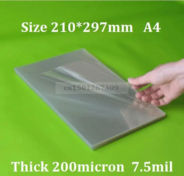 Thickness 200micron A4 Clear Transparent Plastic Binding Cover Acetate Sheets 10/20/50 - You Pick