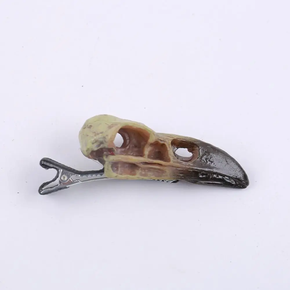 2pcs Exquisite Hollow Out Halloween Hair Clip Creative Animal Crow Skull Hairpin Barrettes Duckbill All Saints' Day