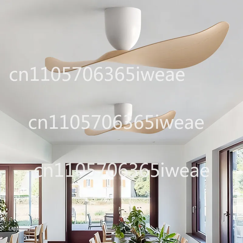 Creative Electric Fan, Ceiling Fan, Silent DC Frequency Conversion 52-inch Large Wind Retro Advanced Induction Ceiling Fan