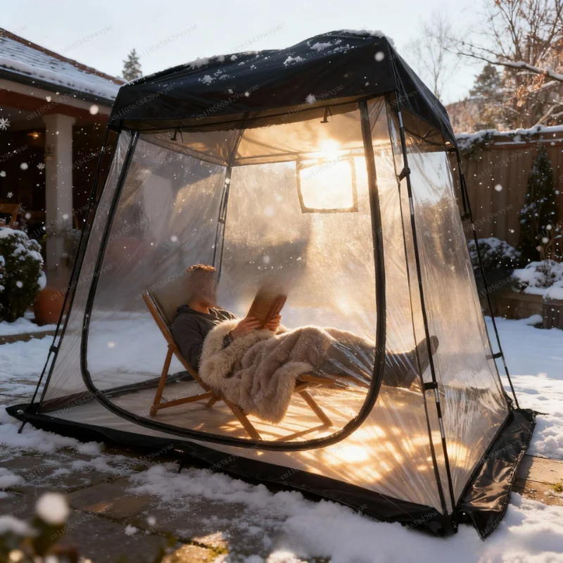 Clear and Transparent Tent, Warm From Wind and Snow, Ice Fishing Tent