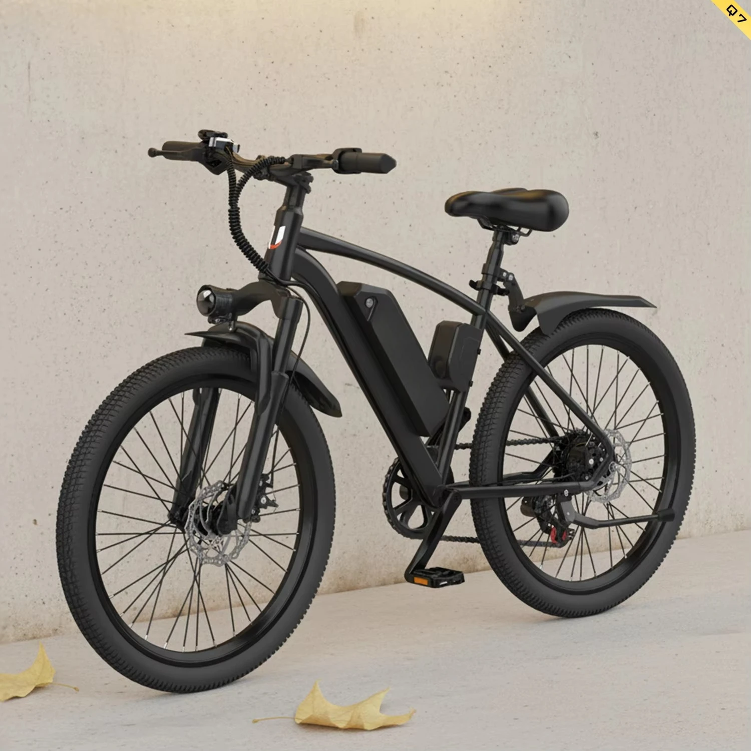 Leistungsstarkes Herren-Elektrofahrrad mit Kohlenstoffstahlrahmen, 26 Zoll Mountain City Elektrofahrrad