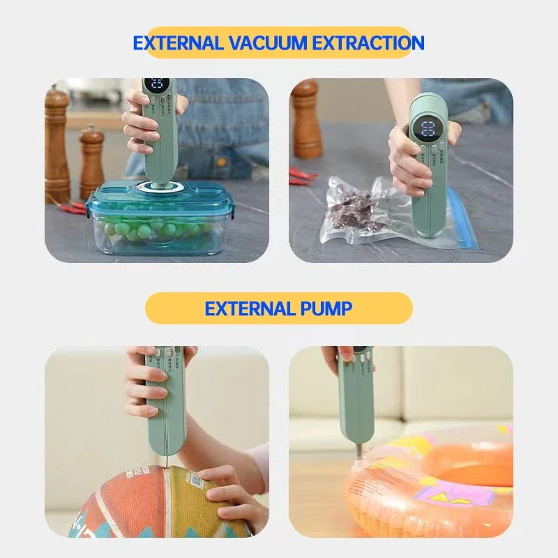 Simple operation Vacuum Sealer Machine Bag Rolls Food Sealer Compact Food Preservation System with Vacuum Bags image 5