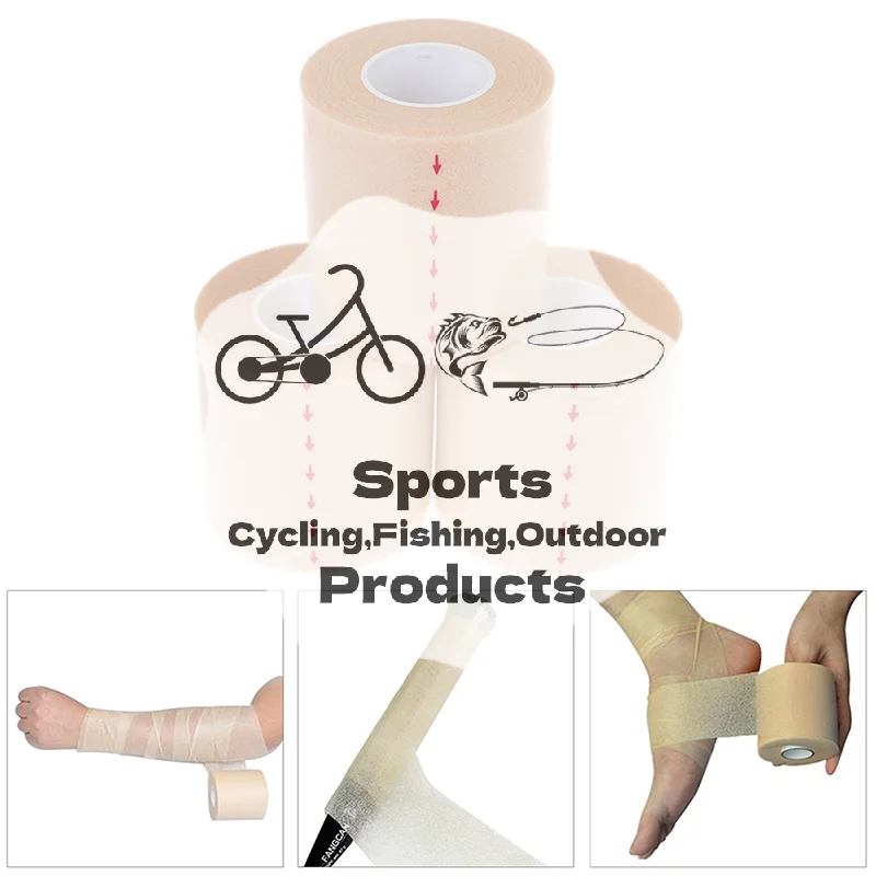 6CM*20M PU Foam Bandage Elbow & Knee Pads Film Foam Underwrap Athletic Tape