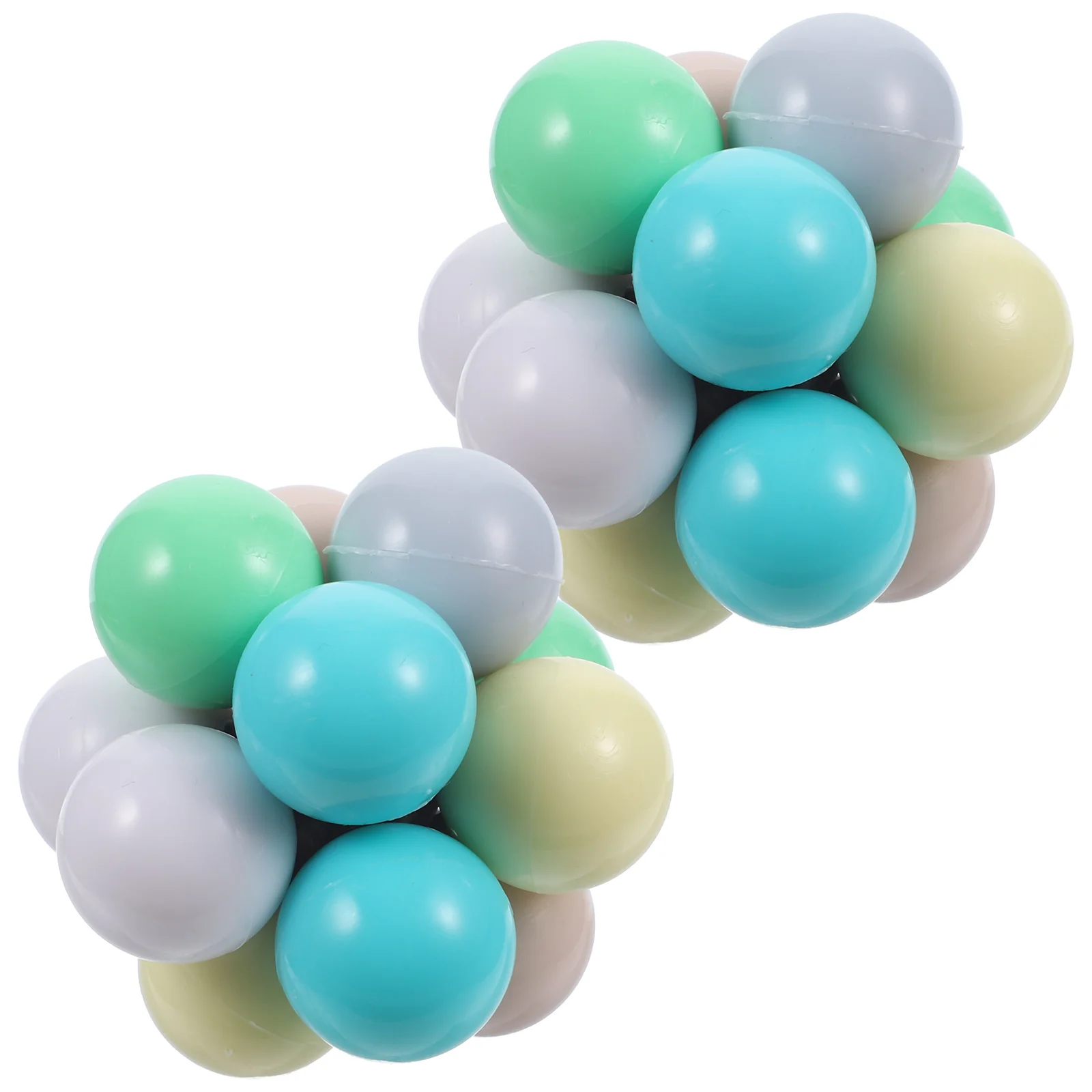 

2pcs Beads Stress Relief Colorful Expandable Fidget Ball For Kids Adults Anxiety Relief Office Desk Rainbow Sensory Play Outdoor