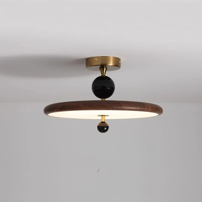 

French Cream Wind Bedroom Medieval Ceiling Light Wabi Silent Wind Retro Room Study Children's Room Eye Protection Light