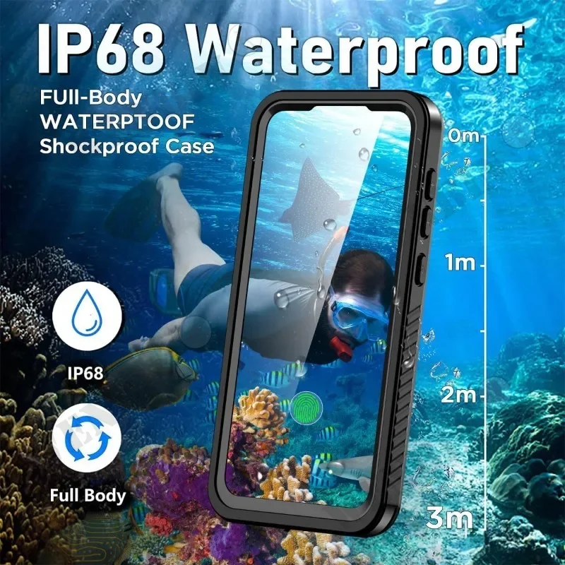 IP68 Luxury Waterproof Case Google Pixel 8 7 Pro 7A Snow Dust Shock Proof 360° Underwater IP68 Certified Cover