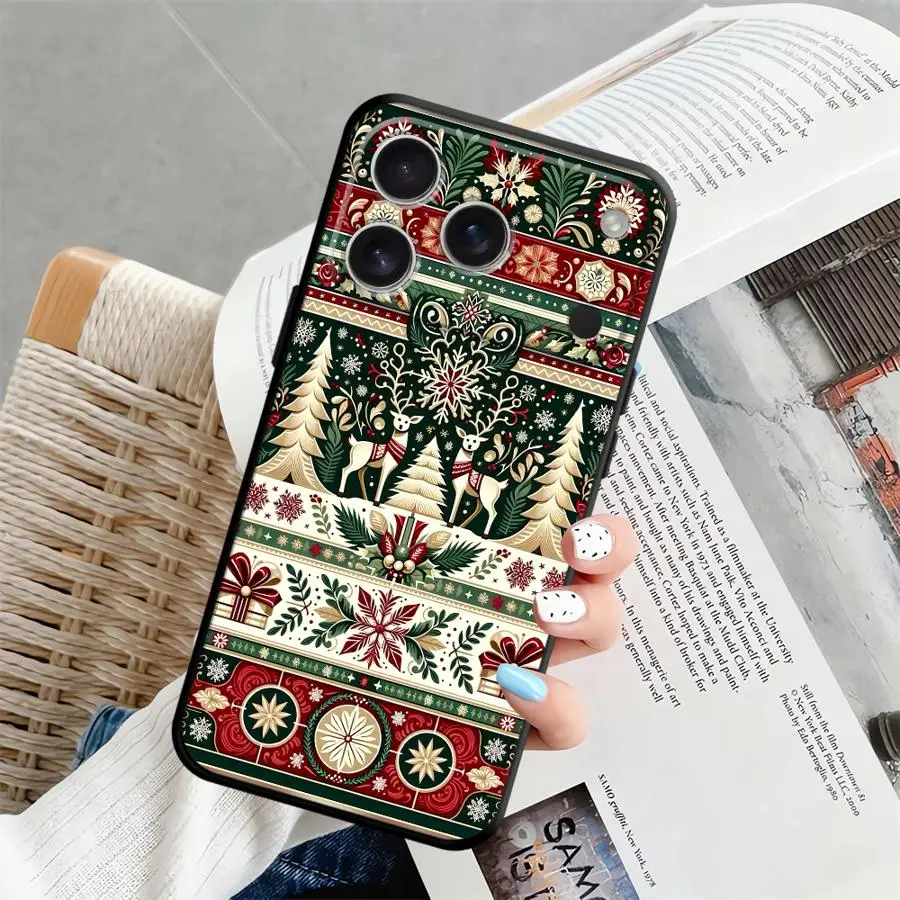 حافظة لهاتف آيفون 17 16 Pro Max X XS XR 7 8 12 11 13 Mini 15 Plus SE 14 17Air غطاء خلفي ناعم لعيد الميلاد الساخن #3