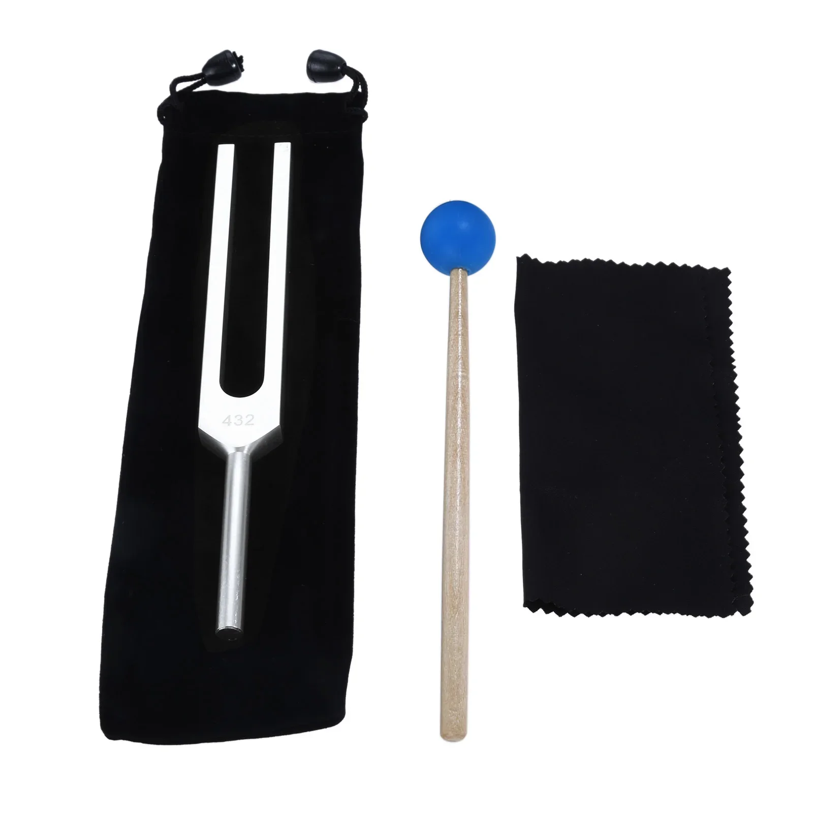 432 Hz Tuning Fork Set for Healing/Musical Instrument /Chakra Balancing/Reduce Stress/ Sound Therapy with Bag Cleaning Cloth