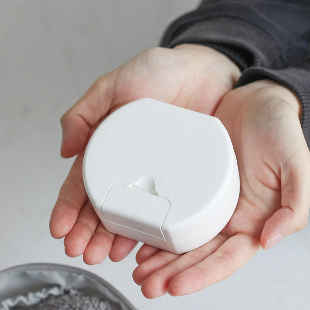 

3Pcs Waterproof Portable Soap Holder Sealed Round Travel Case for Gym Spa Outdoor Activities White Soap Holder