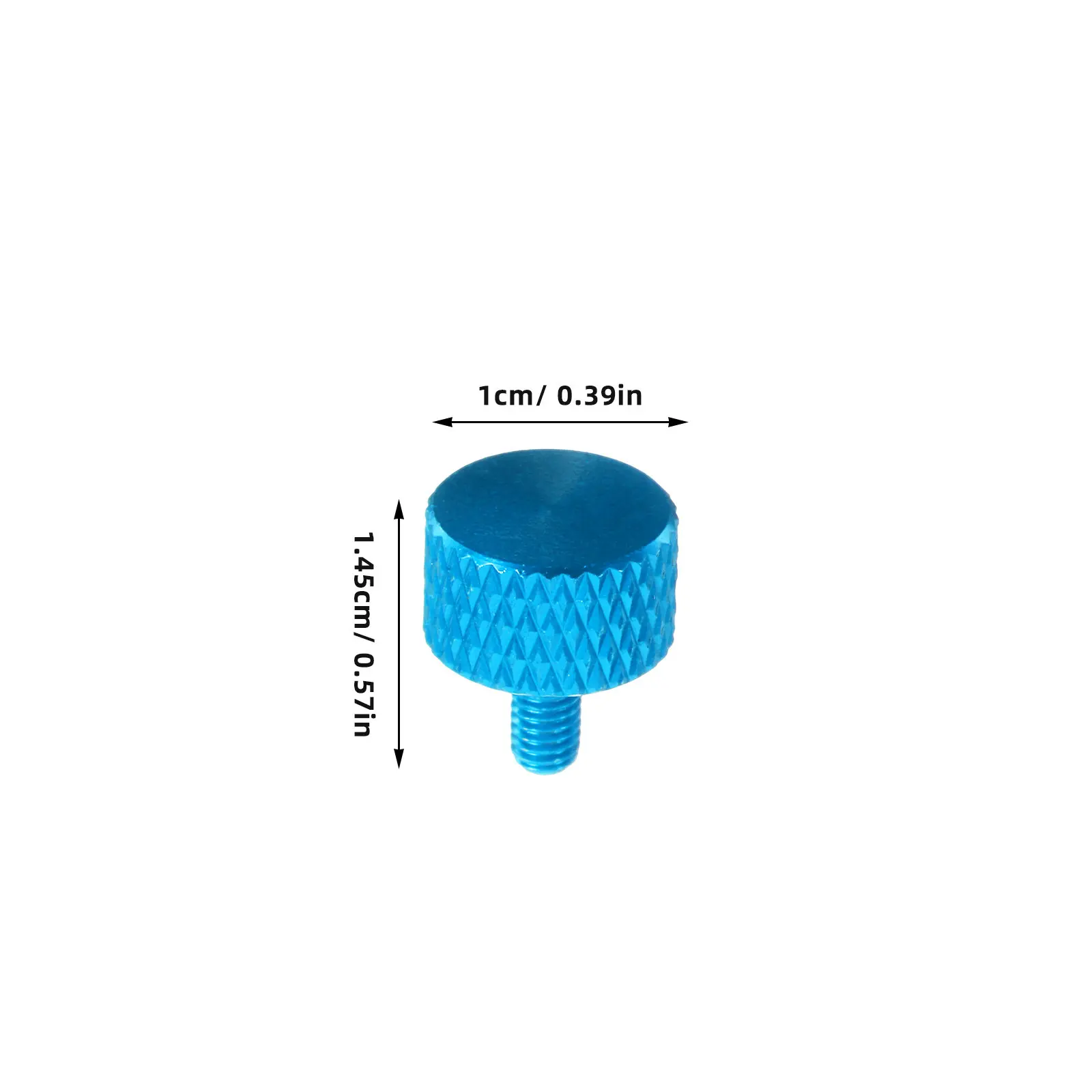 30Pcs Knurled Thumb Screws M3x8 Aluminum Alloy for Pc Case Assembly Computer Hardware DIY Electronics Repair Hand-Tightening