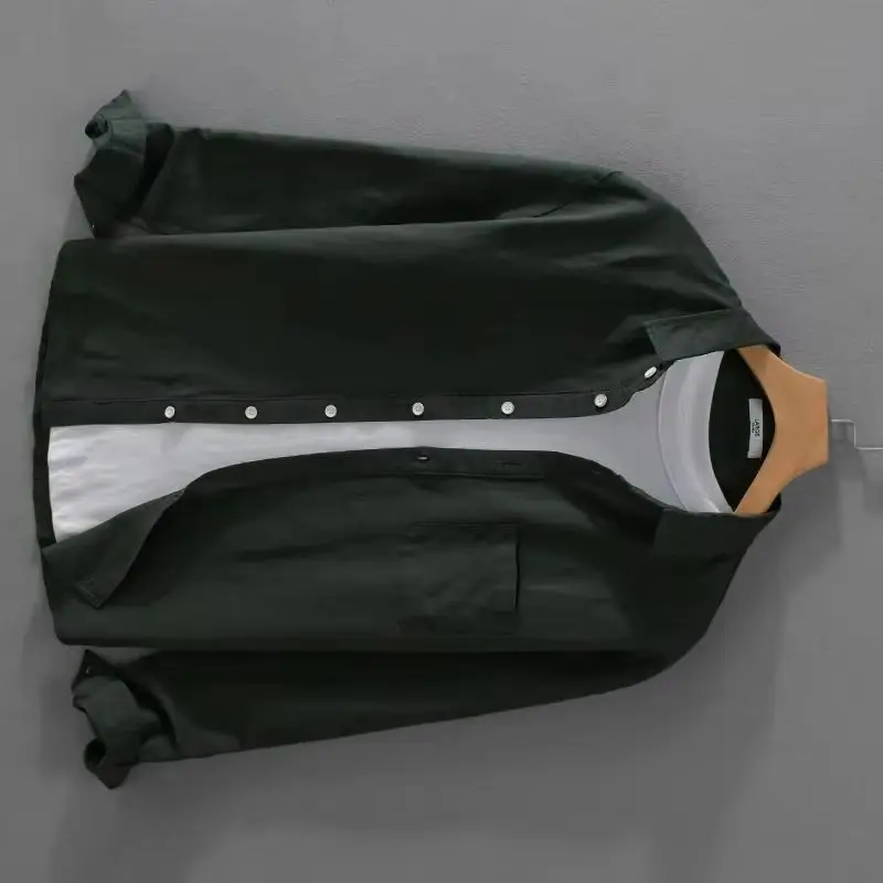 

New Stylish Long-sleeve Solid Casual Linen Quality Brand Shirts For Men Fashion Comfortable Tops Clothing Camisa Masculina