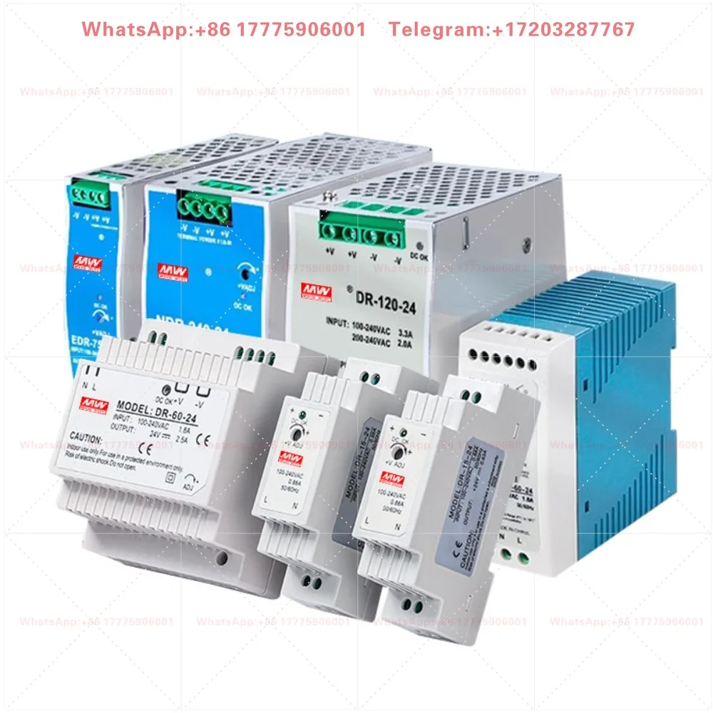 

Rail type switching power supply NDR-120/240/480W 12V24V DC DR-60W/15W transformer