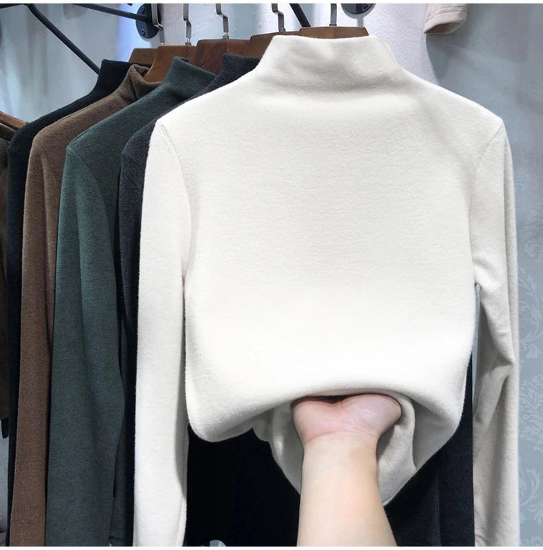 秋冬新作 スリーブカラー ハイネック ベースカラー レディース アウター 韓国風 イントレンド ロングスリーブ ハイネック...