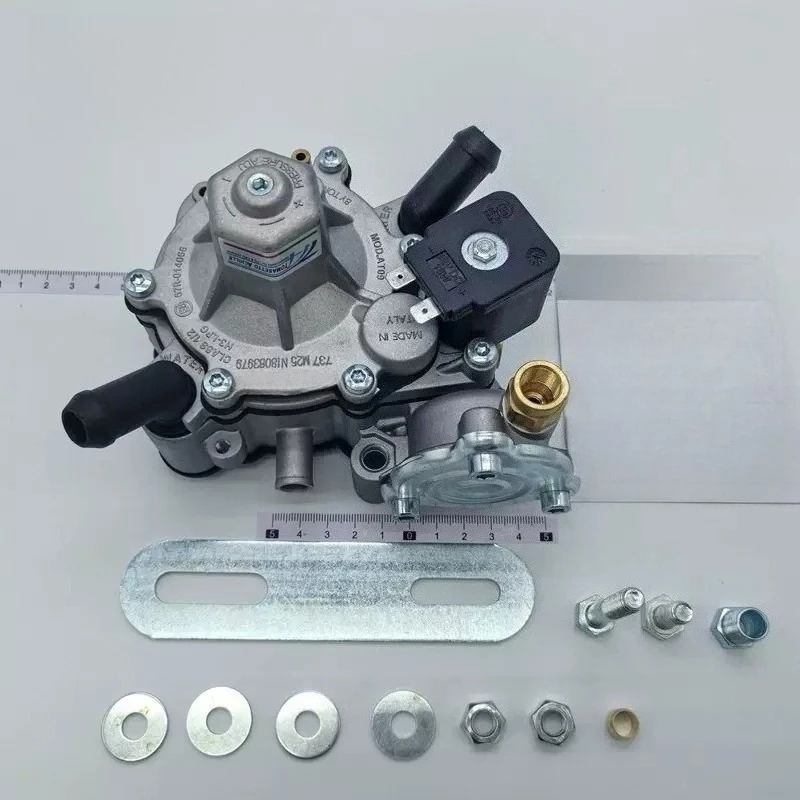 AT09 Evaporator Kit, LPG CNG Car Fuel Conversion Parts, Stable Performance, For Automobile Oil To Gas Modification Repair