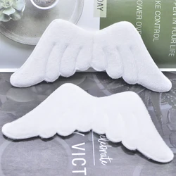 5 pz 180*75mm imbottito Double Sided Furry Felt Angel Wing Applique per toppa giocattolo fai da te e vestiti copricapo accessori decorativi