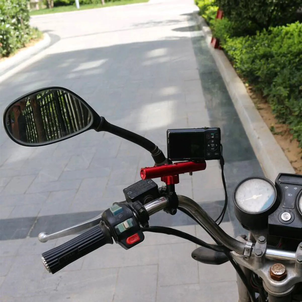 1 PCs Universal Mirror Mount Expansion Bracket for Motorcycles, Scooters and ATVs, Supports Cell Phone Holder Spotlights image 6