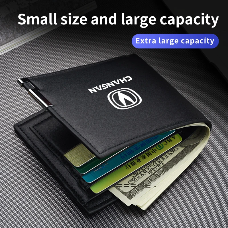 Car Interior Wallet Men Leather Wallets Multi Card Bag For Changan CS75 Plus CS95 CS35 Alsvin CS15 CS85 CS55 Eado CX20 CX70 Raet