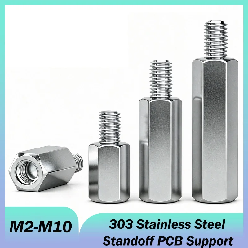 M2 M2.5 M3 M4M5M6M8M10 303 Stainless Steel Standoff PCB Support Male Female Hex Board Spacing Screw Column Pillars Spacers Bolt