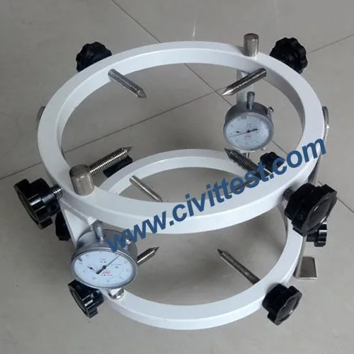 Verificador concreto do módulo elástico do comprpressometer-extensometer