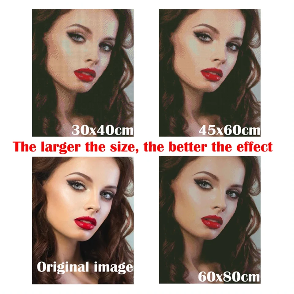 Sz26The Studded 5D DIY Diamond Painting Kit Naughty Girl Full  Round Rhinestone Cross Stitch Handmade Mosaic Home Decor Gift view 6