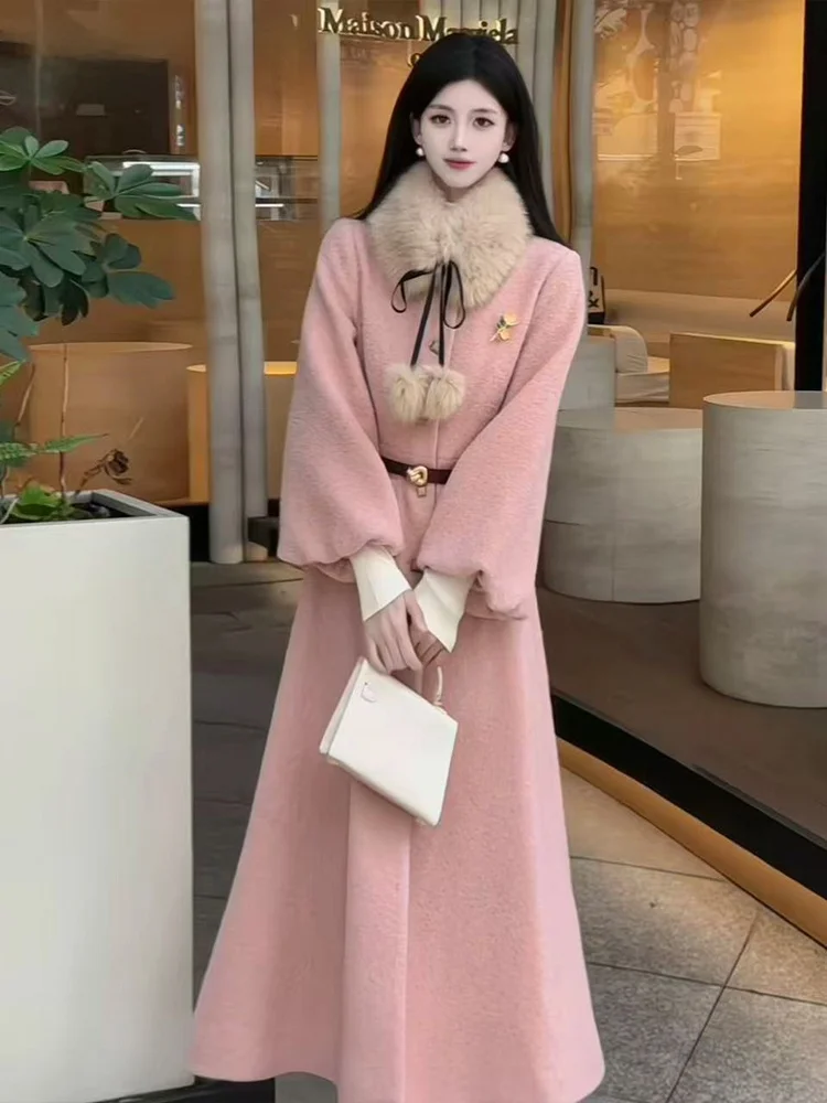 la-chapelle-junior-winter-2025-fur-collar-korean-sle-versatile-warm-scarf-ball-women's-ne-warmer-faion-accories