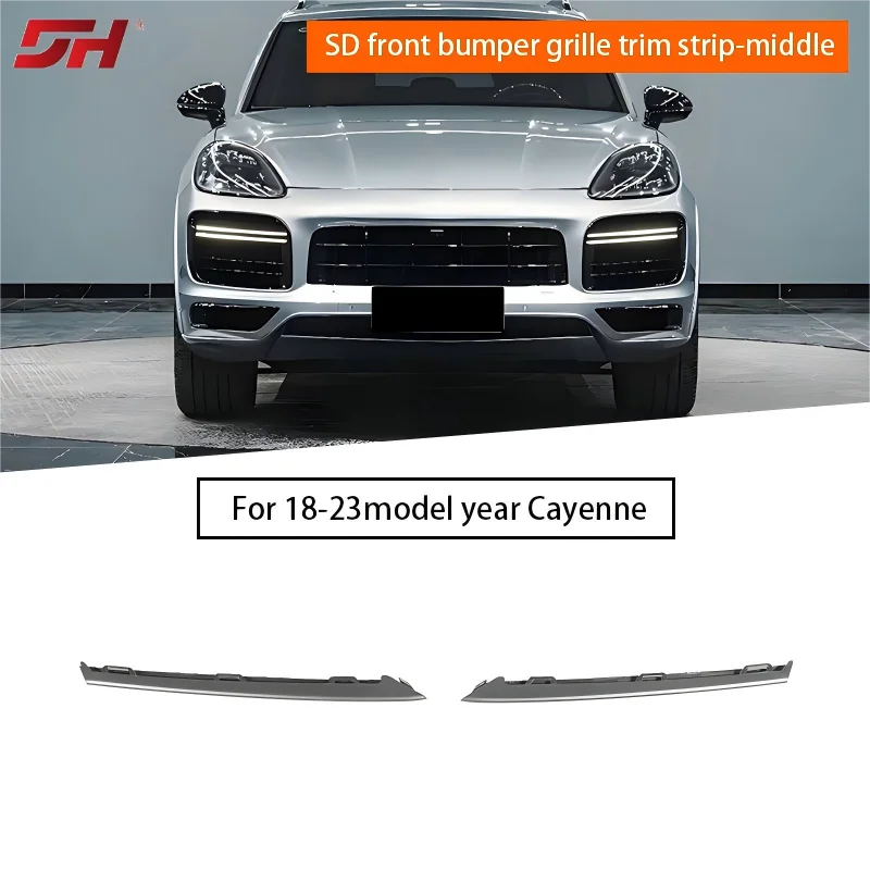 

Для Porsche Cayenne SD/GTS 2018-2023 9Y0807973C041 9Y0807974C041 под декоративную полоску решетки переднего бампера автомобиля