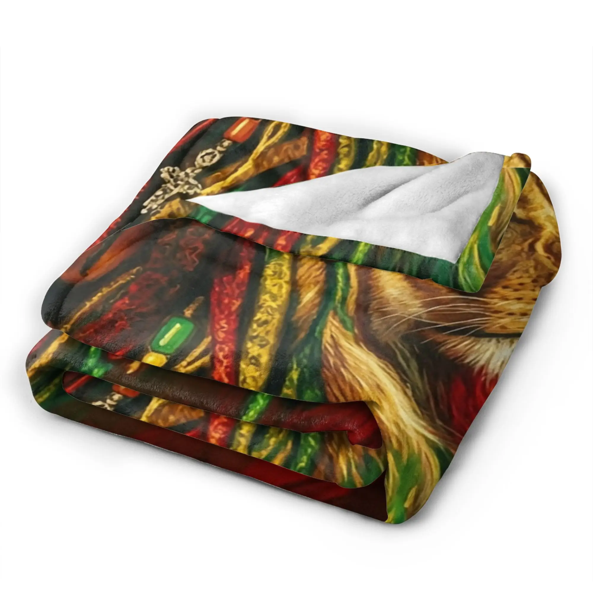 B-Bobs M-MarleyS One Love Flannel Blanket Winter  Soft Durable Throw Blanket for Students Home Decor Bedspread Sofa Bed Cover