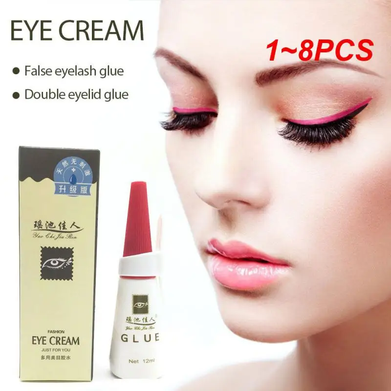 1~8PCS 12ml Klasyczny klej do sztucznych rzęs Little Red Riding Hood Fałszywy klej do rzęs Mary Beauty & Yaochi Beauty Eye Lash Glue