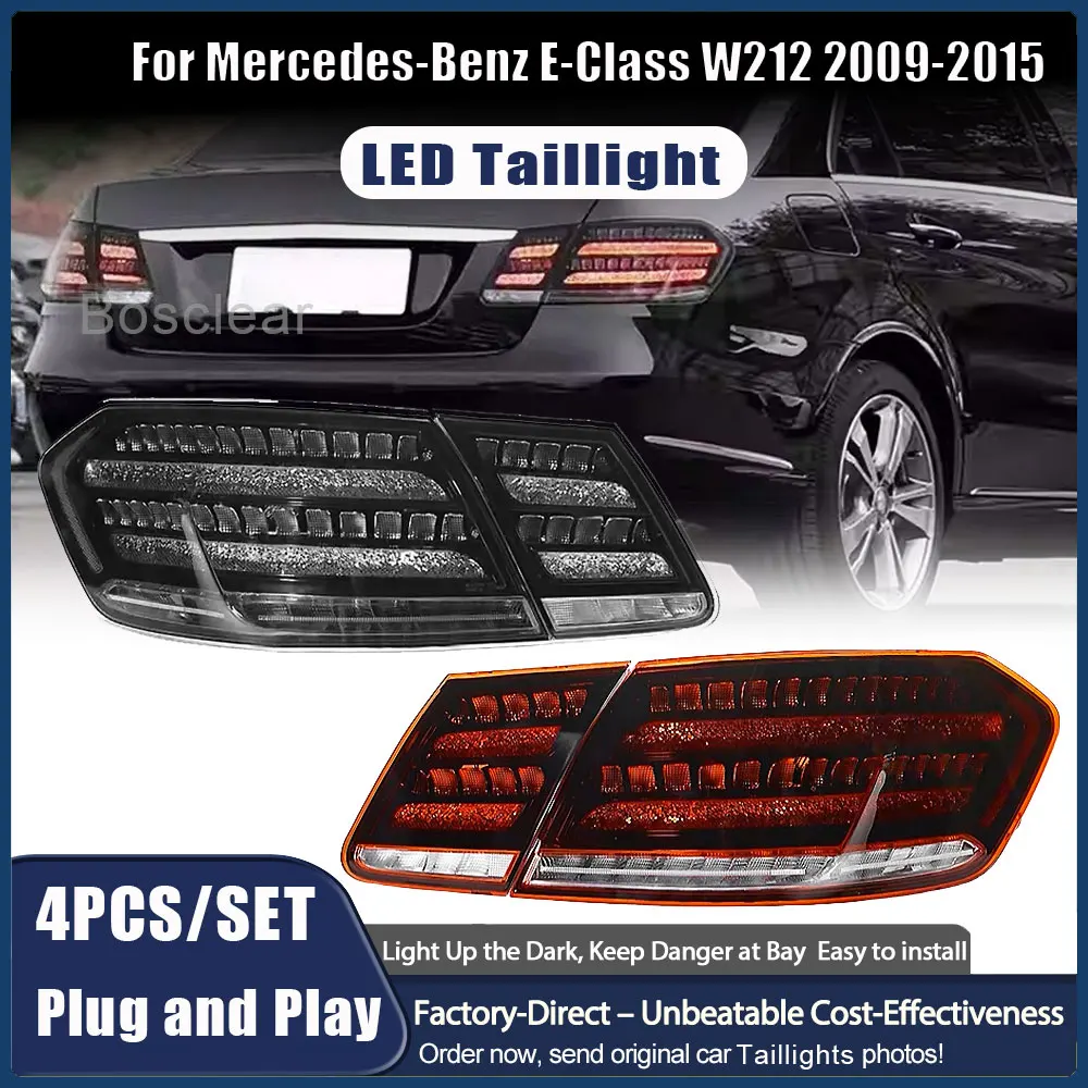

For Mercedes-Benz E-Class W212 E200 E260 E300 2009-2015 LED Car Back Lamp Assembly Upgrade Maybach Dynamic Taillight Accessories