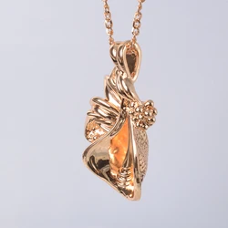Sunny Jewelry Fashion Necklace Pendant New Copper African Nigeria Large Hollow Style For Women High Quality Daily Wear Gift