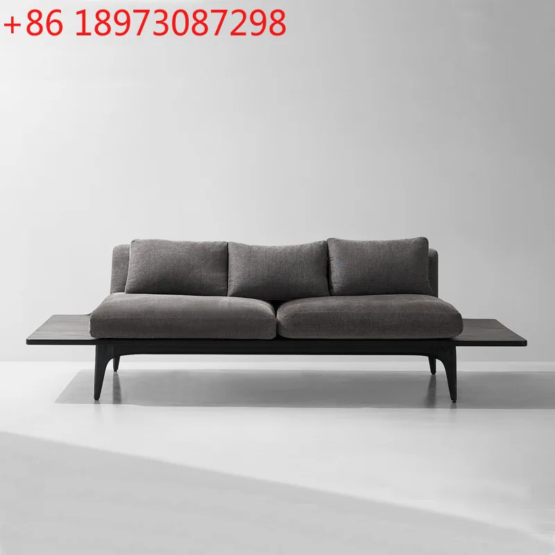 

Nordic simple modern living room B & B club solid wood sofa