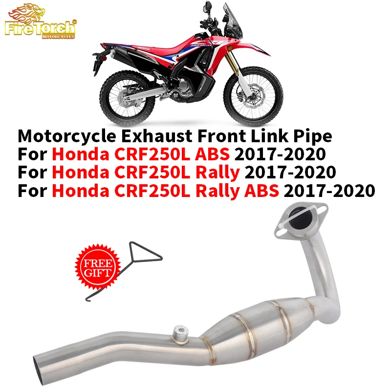 

Slip On For Honda CRF250 2012-2021 CRF250L Rally ABS 2017-2020 Off-Road Motorcycle Exhaust Escape System Header Front Link Pipe