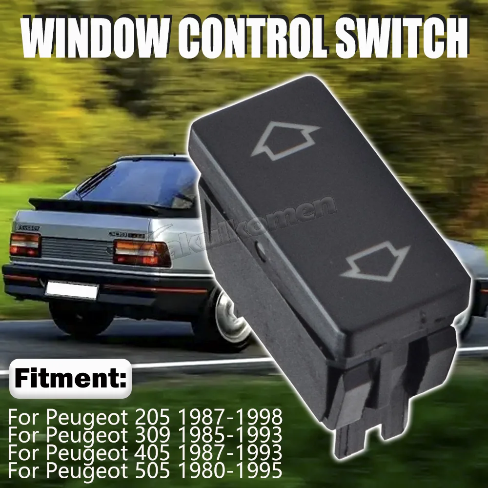 1PC Electric Window Control Switch Button 6551.21 for Peugeot 205 1987-1998, 309 1985-1993 405 1987-1993