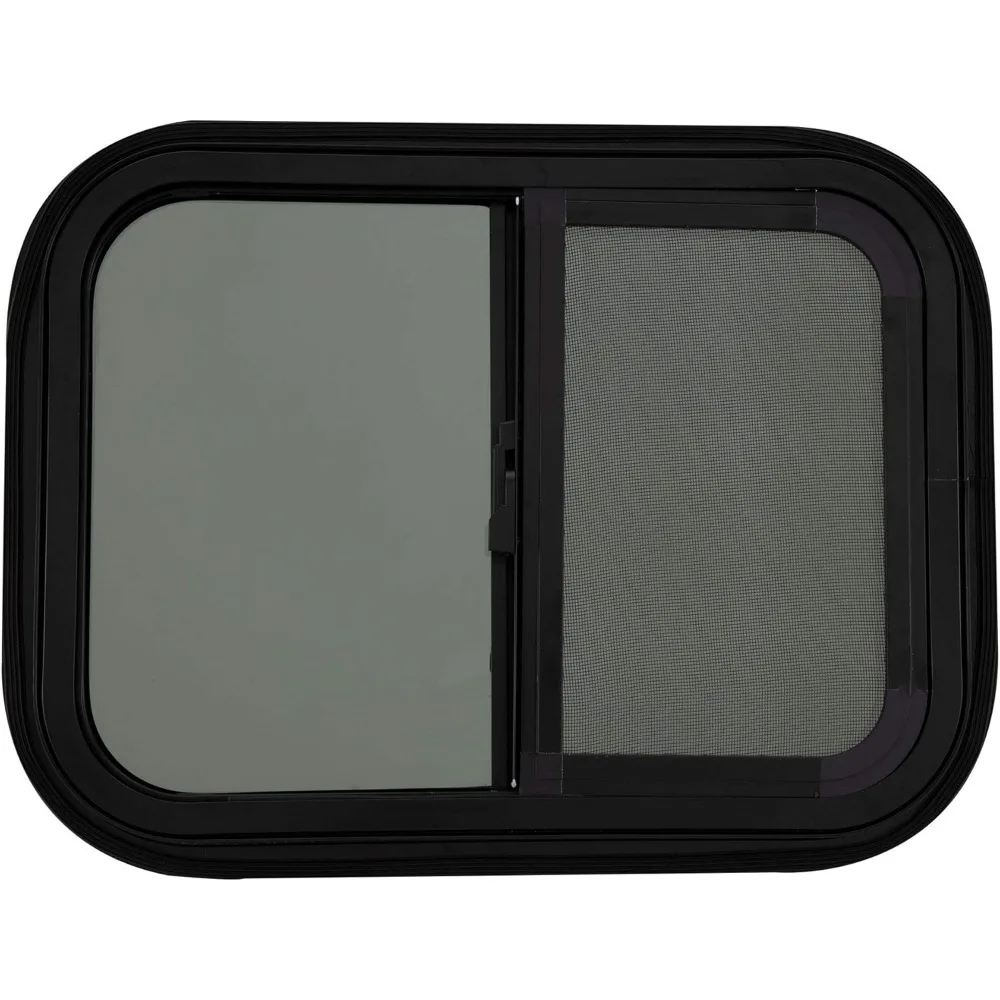 استبدال نافذة RV ذات الشريحة الأفقية، 20 عرضًا × 15 مرتفعًا، نمط دمعة، يتضمن زخارف 1.5 لنفذين #6