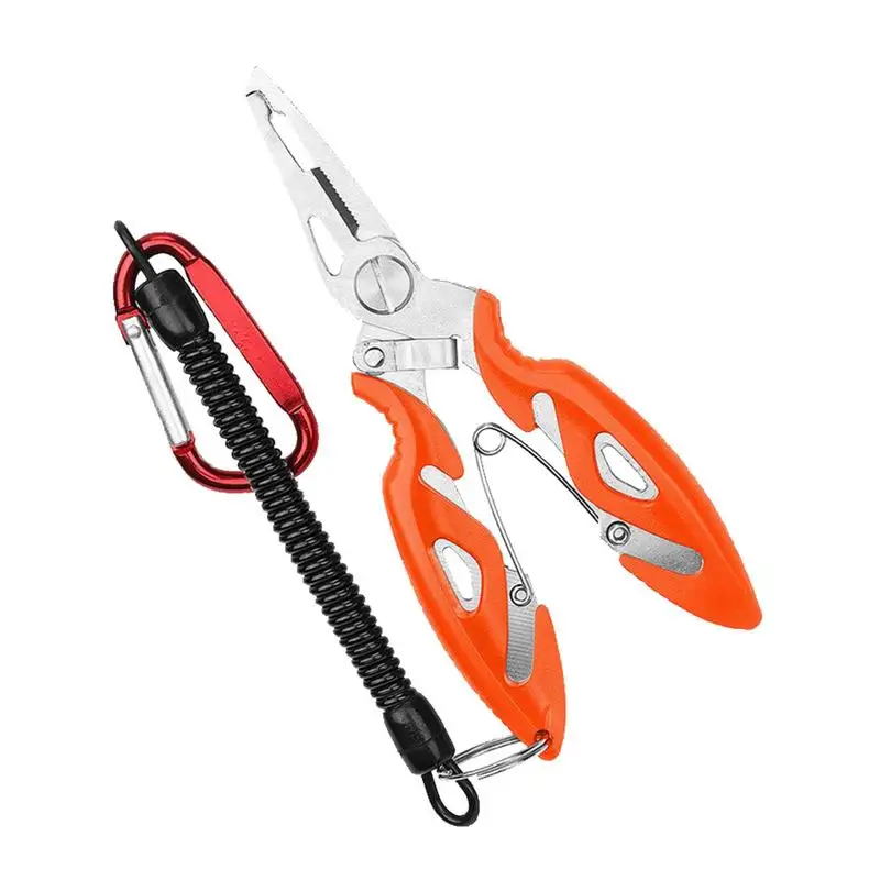 

Fishing Pliers Split Ring Pliers Fishing Hook Remover Stainless Steel Fishing Line Cutters Outdoor Fishing Multitool With Sheath