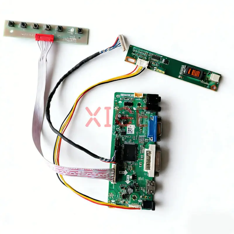 For UB141X01 N141X201 N141X101 N141X5 LCD Matrix Controller Drive Board Kit DIY VGA+DVI+HDMI 1024x768 1024*768 1-CCFL LVDS-20Pin